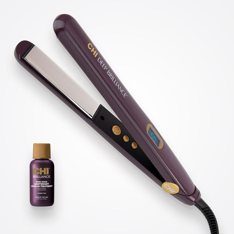 Brilliance 1 Inch Black Titanium Hairstyling Iron, , large image number null